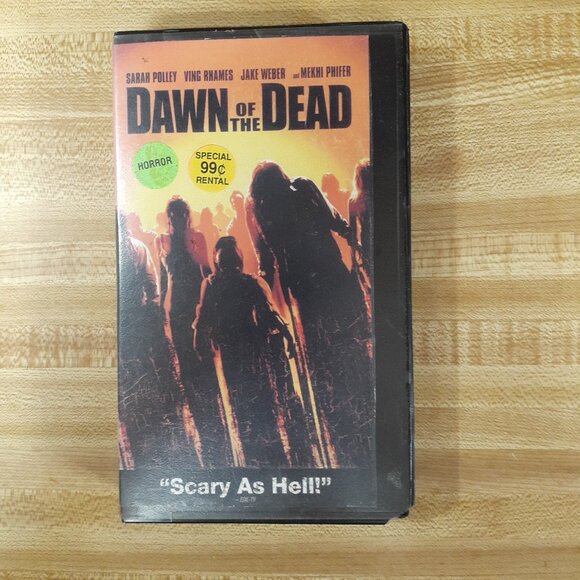Dawn of the Dead 2004 VHS Rental Clamshell Zack Snyder George Romero James Gunn - Picture 1 of 5